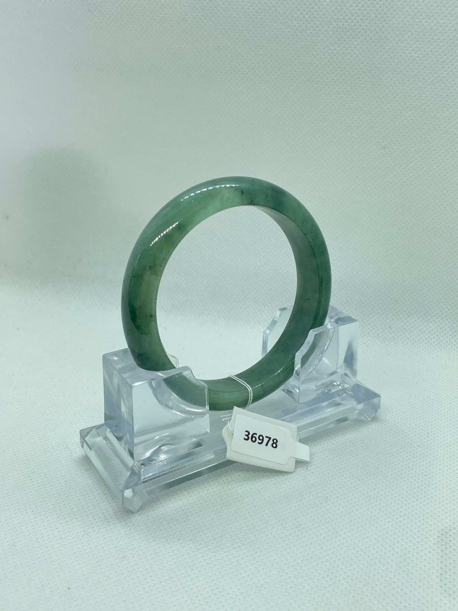 Grade A Natural Jade Bangle with certificate #36978