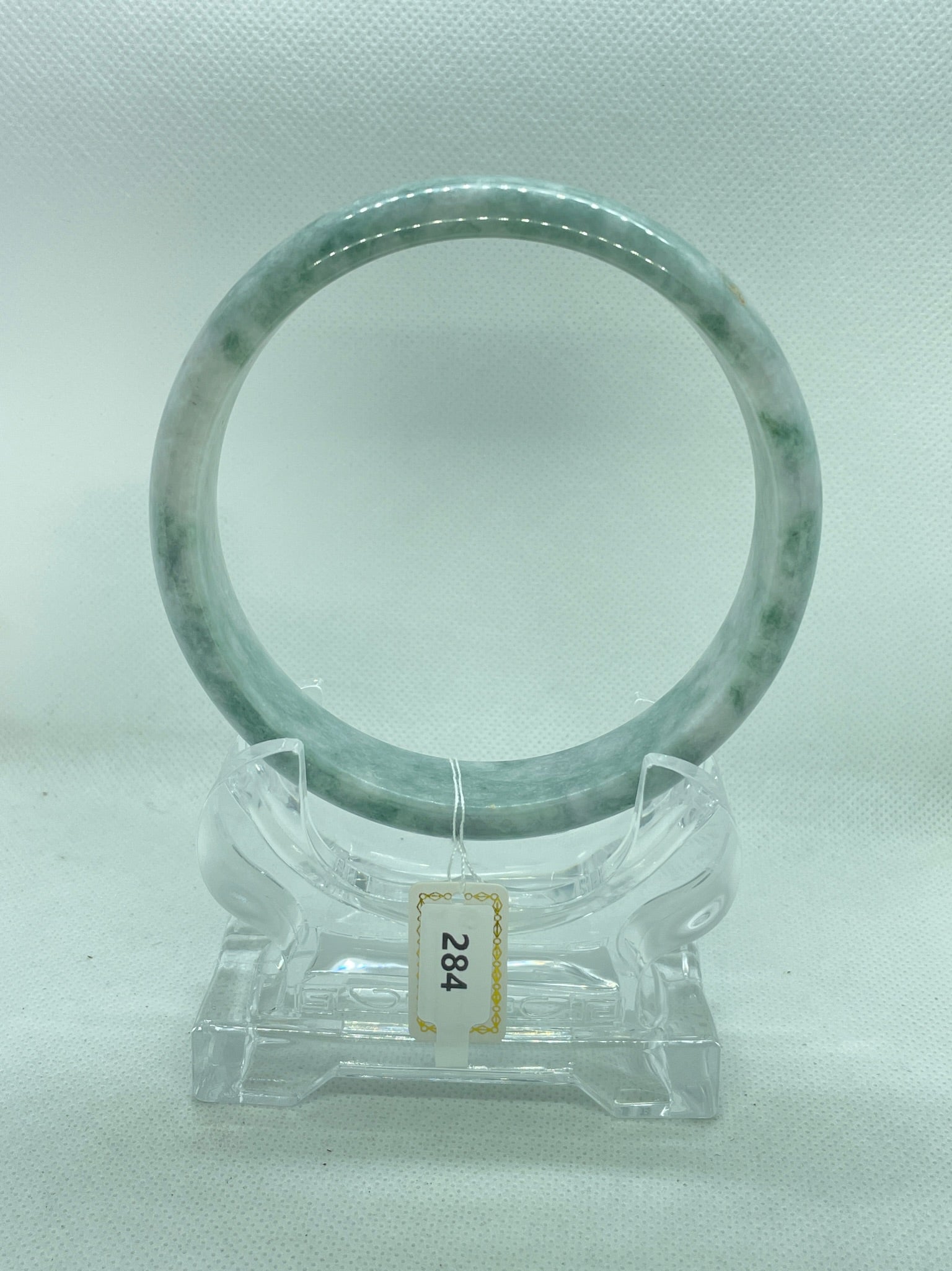 Grade A Natural Jade Bangle with certificate #284