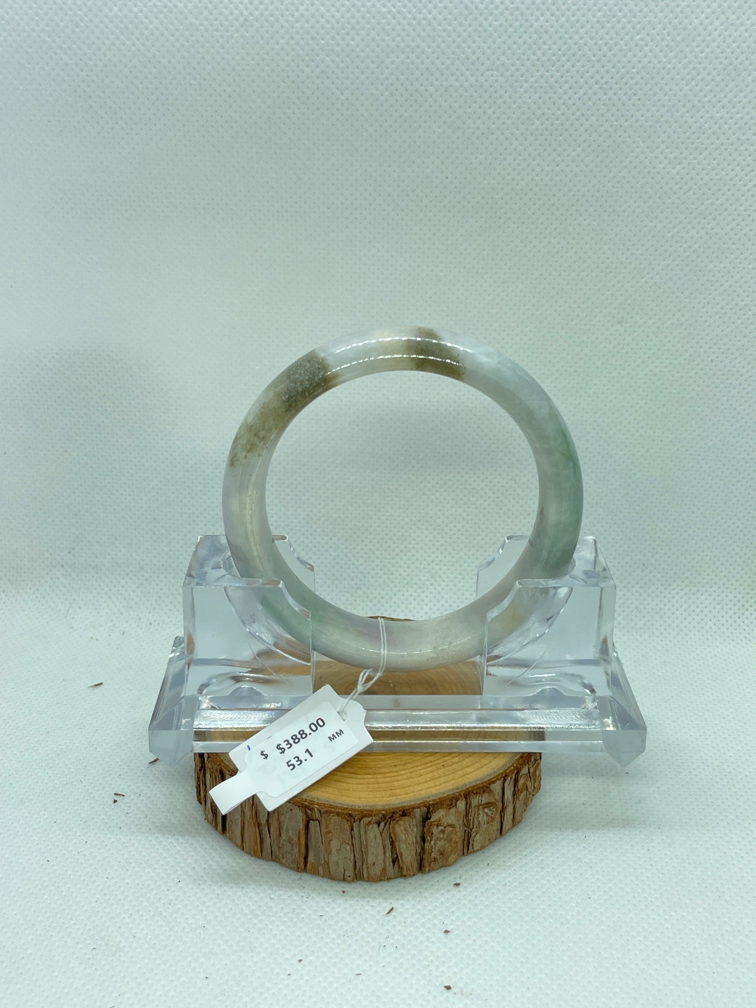 Grade A Natural Jade Bangle with certificate #299