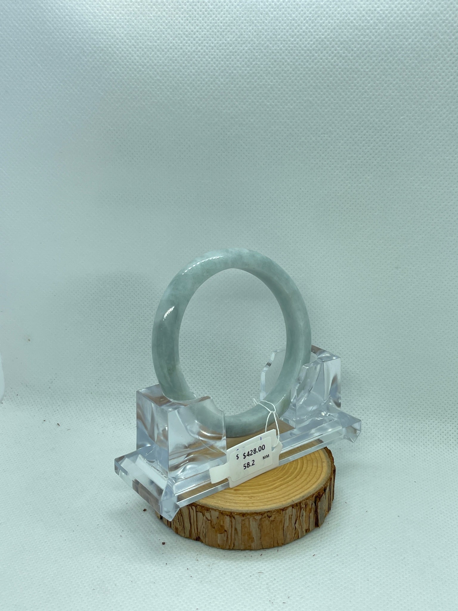 Grade A Natural Jade Bangle with certificate #294