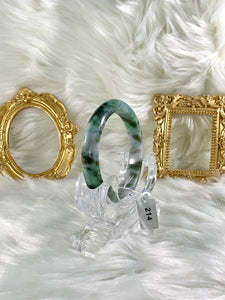 Grade A Natural Jade Bangle with certificate #214