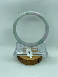 Grade A Natural Jade Bangle with certificate #249