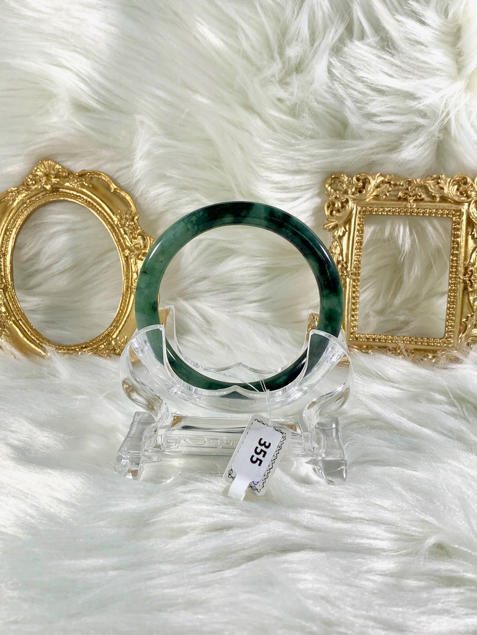 Grade A Natural Jade Bangle with certificate #248