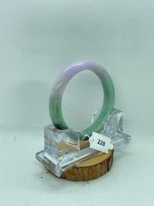 Grade A Natural Jade Bangle with certificate #228