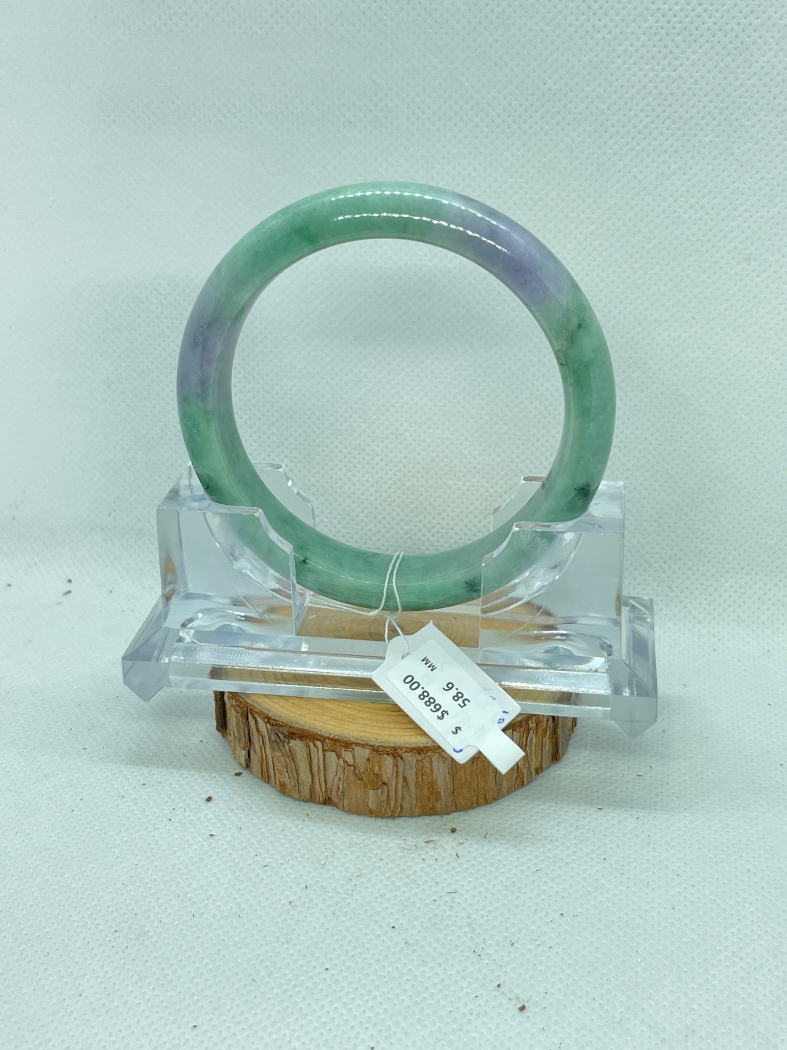 Grade A Natural Jade Bangle with certificate #210
