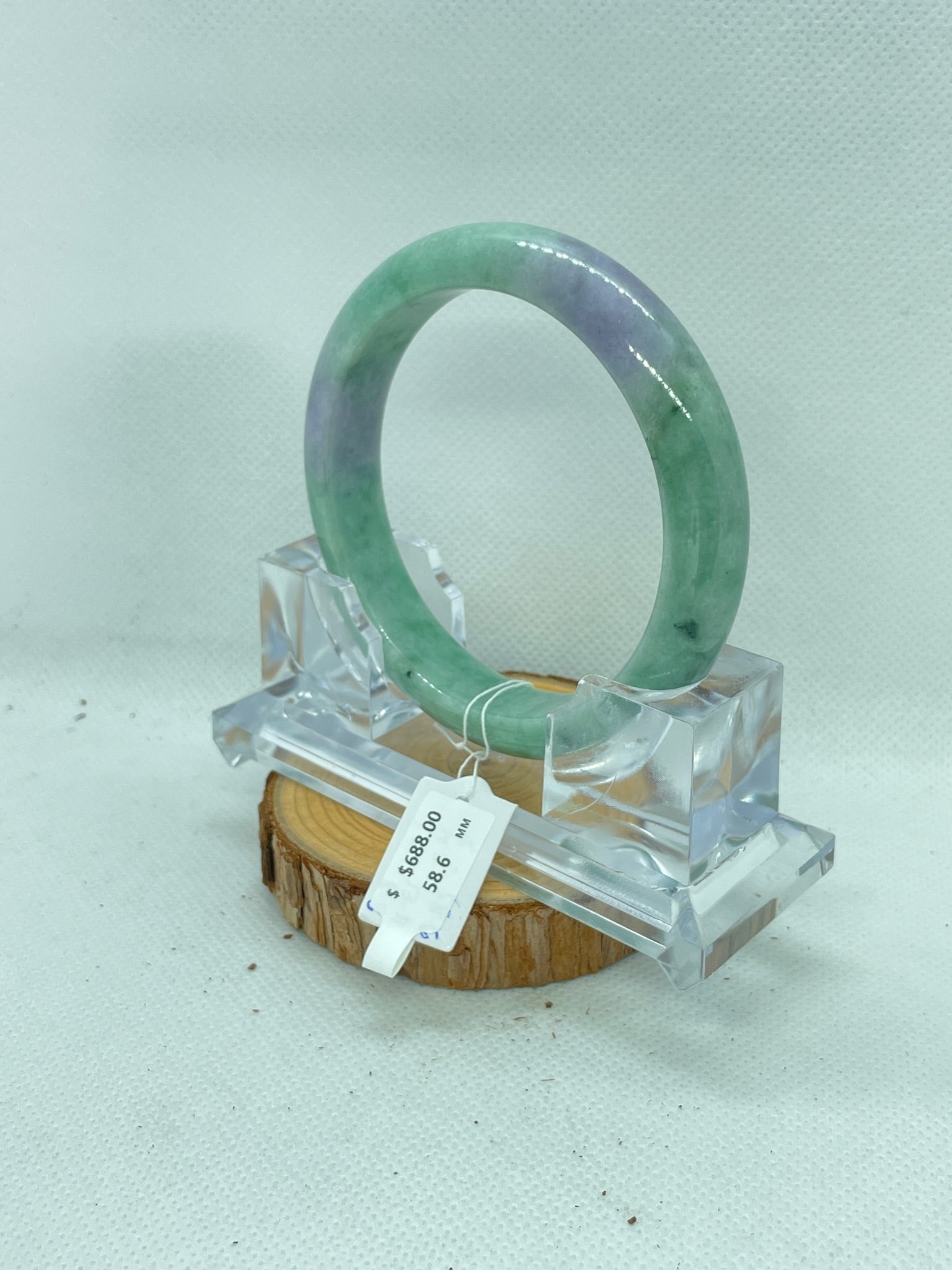 Grade A Natural Jade Bangle with certificate #210