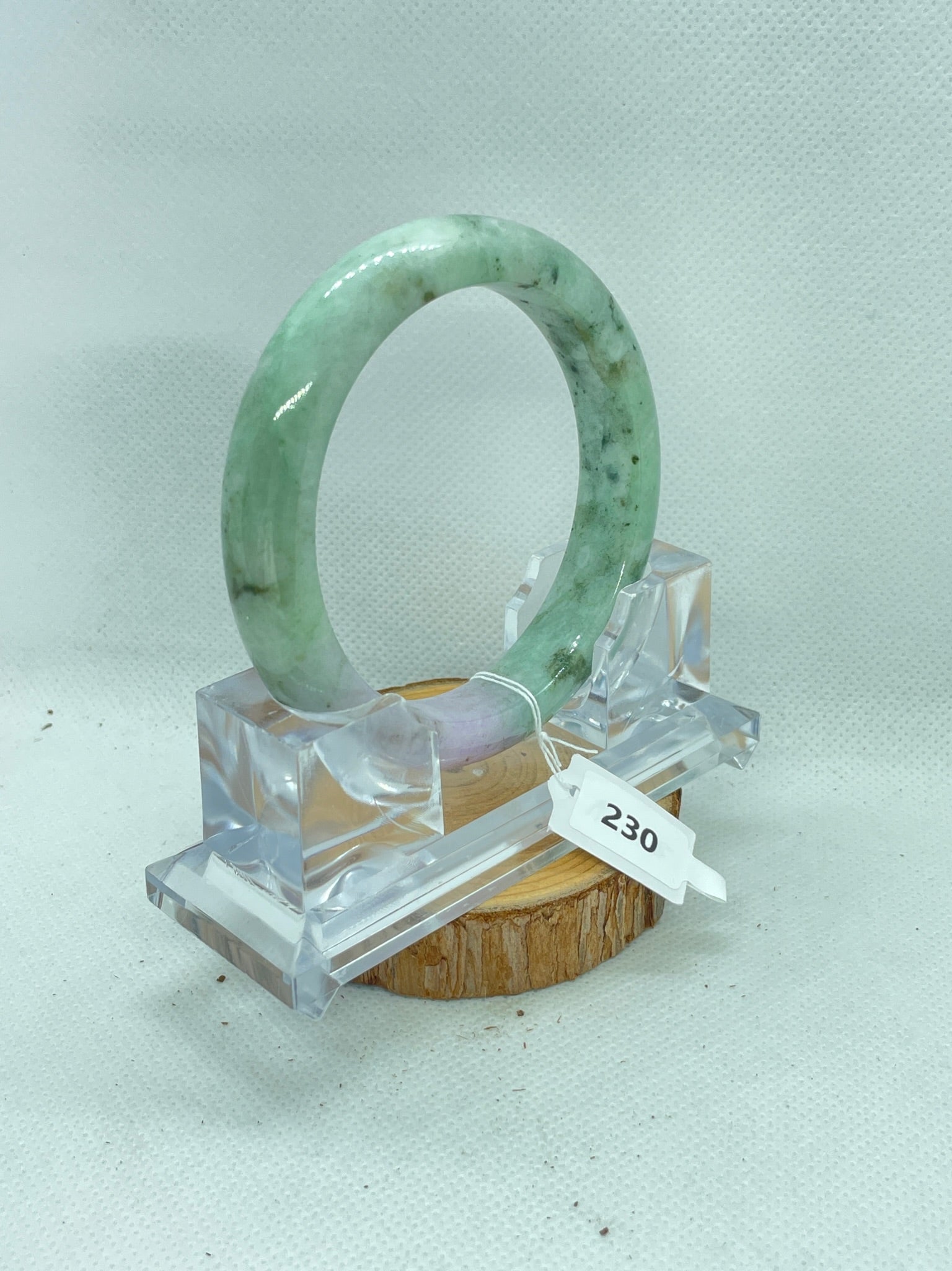 Grade A Natural Jade Bangle with certificate #230