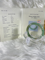 Load image into Gallery viewer, Grade A Natural Jade Bangle with certificate #37014
