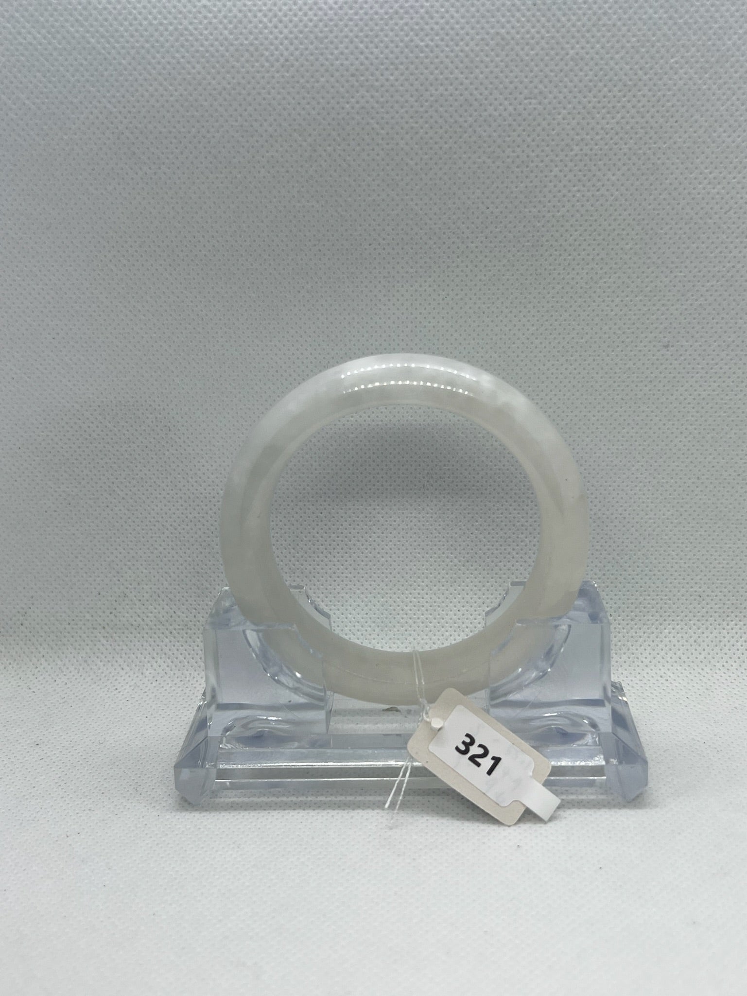 Grade A Natural Jade Bangle with certificate #321