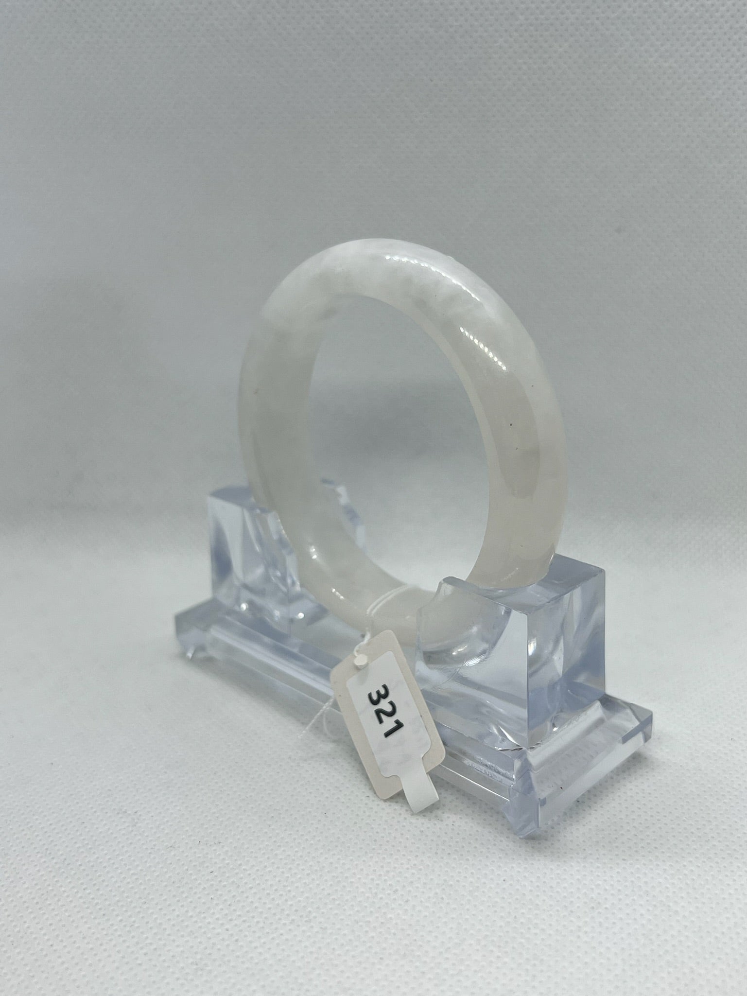 Grade A Natural Jade Bangle with certificate #321