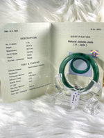 Load image into Gallery viewer, Grade A Natural Jade Bangle with certificate #36912
