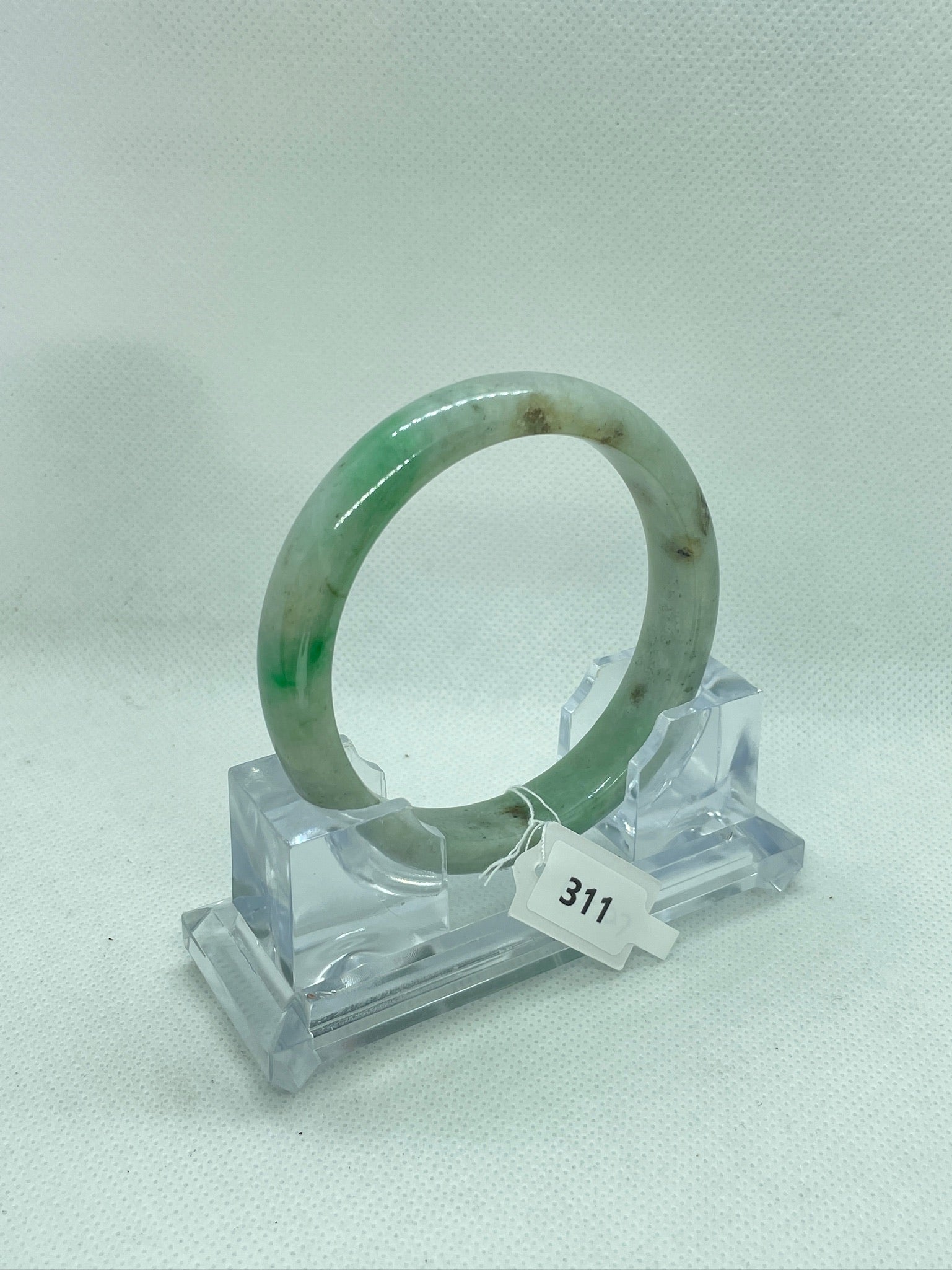 Grade A Natural Jade Bangle with certificate #311