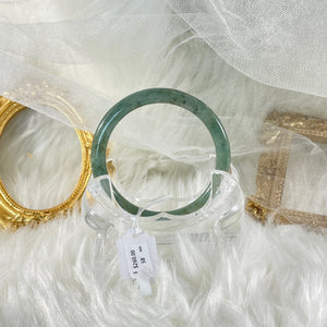Grade A Natural Jade Bangle with certificate #36366
