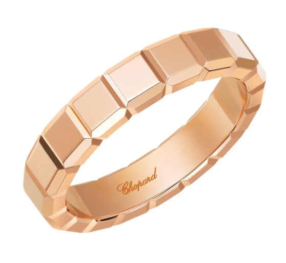 18k Chopard-Inspired Ice Cube Ring Thick Size