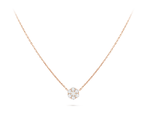 RG Flower Diamond Necklace .73cts