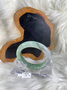 Grade A Natural Jade Bangle with certificate #36376
