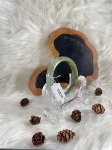 Grade A Natural Jade Bangle with certificate #36876