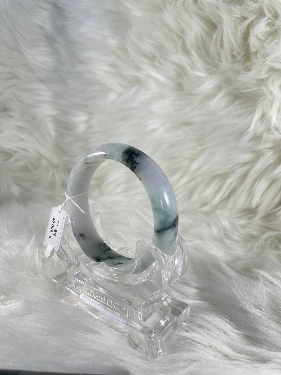 Grade A Natural Jade Bangle with certificate #36873