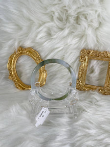 Grade A Natural Jade Bangle with certificate #36755