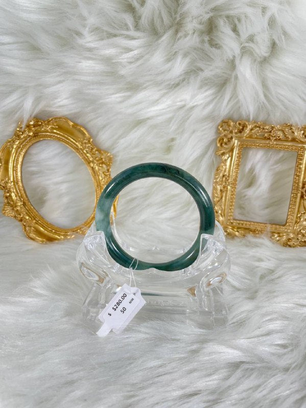 Grade A Natural Jade Bangle with certificate #36761