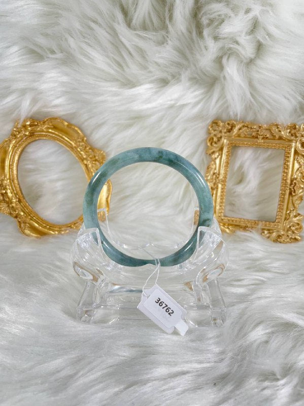 Grade A Natural Jade Bangle with certificate #36762