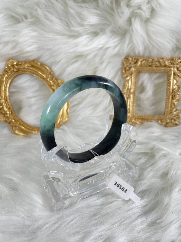 Grade A Natural Jade Bangle with certificate #36563