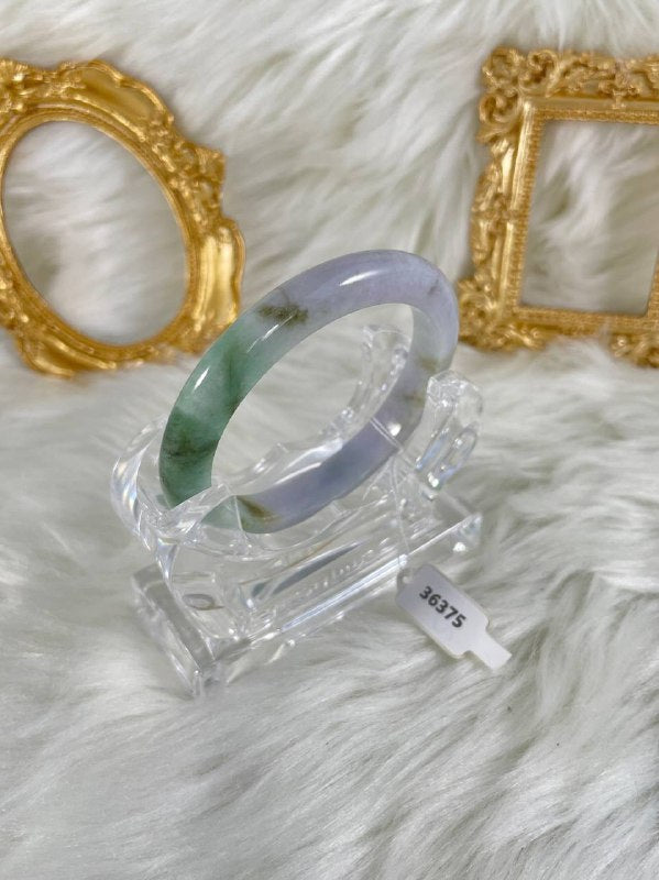 Grade A Natural Jade Bangle with certificate #36375