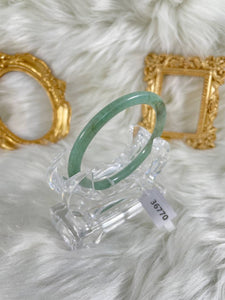 Grade A Natural Jade Bangle with certificate #36770