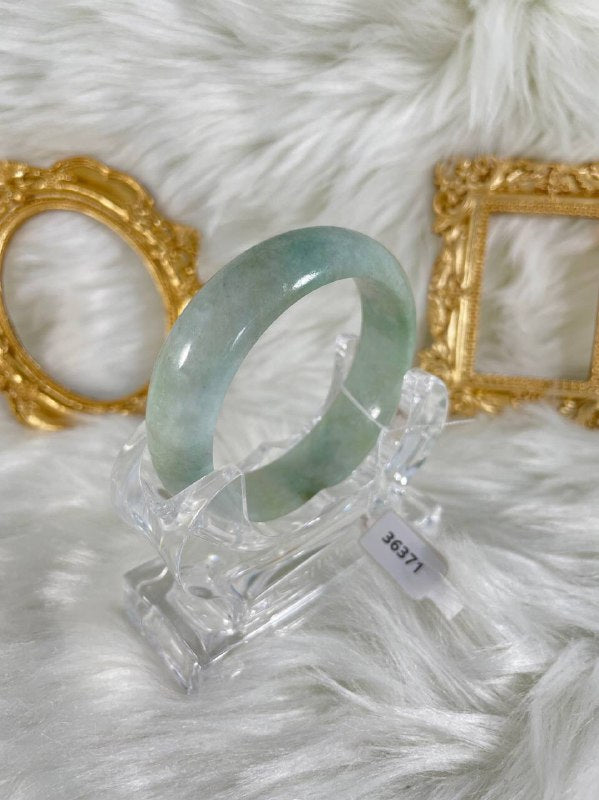 Grade A Natural Jade Bangle with certificate #36371