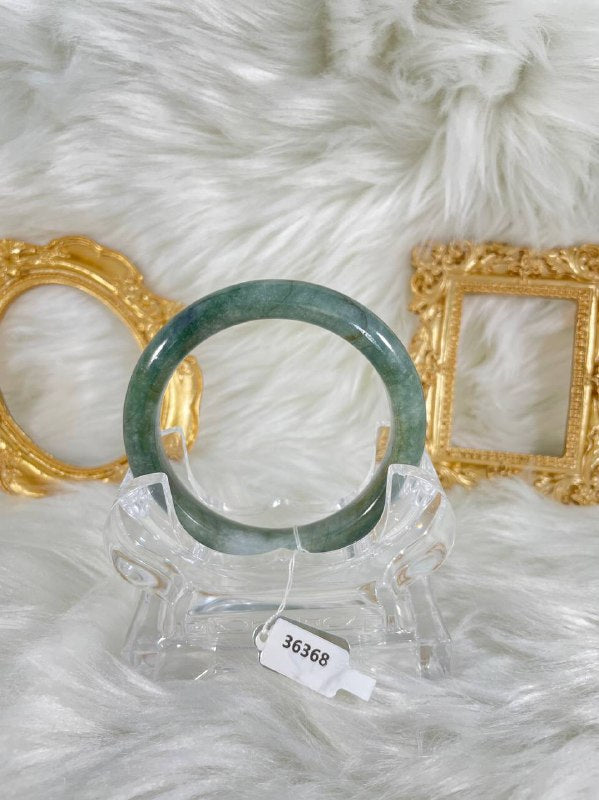 Grade A Natural Jade Bangle with certificate #36368