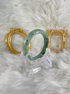 Grade A Natural Jade Bangle with certificate #37142