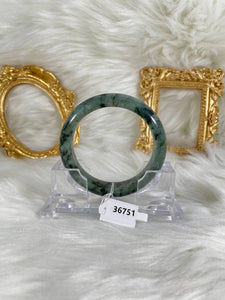 Grade A Natural Jade Bangle with certificate #36751