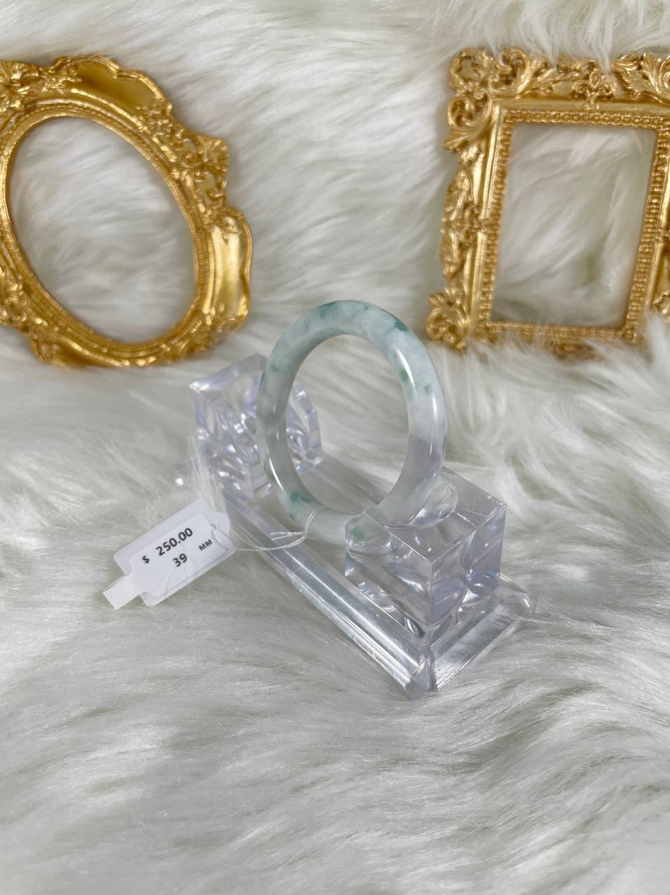 Grade A Natural Jade Bangle with certificate #37108
