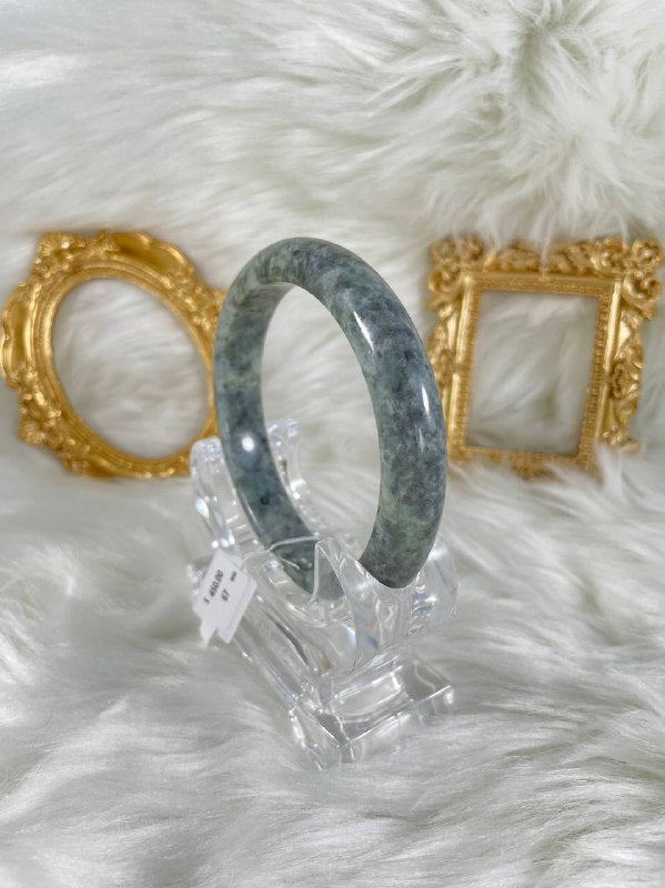 Grade A Natural Jade Bangle with certificate #37144