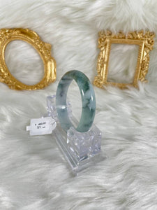 Grade A Natural Jade Bangle with certificate #36596
