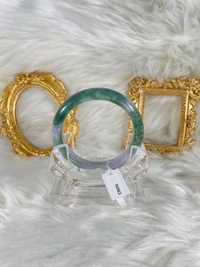 Grade A Natural Jade Bangle with certificate #36963
