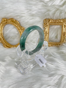 Grade A Natural Jade Bangle with certificate #36607