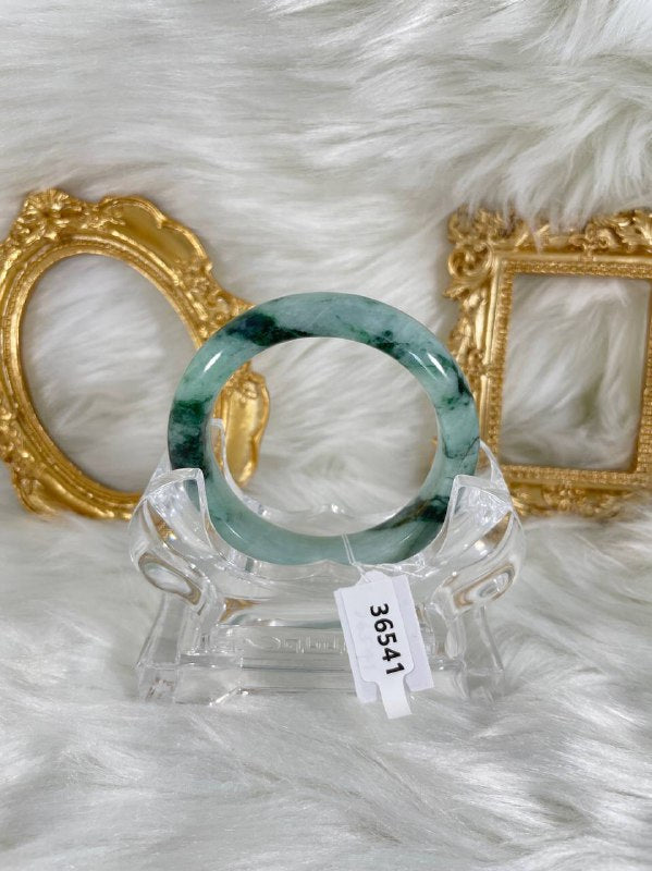 Grade A Natural Jade Bangle with certificate #36541