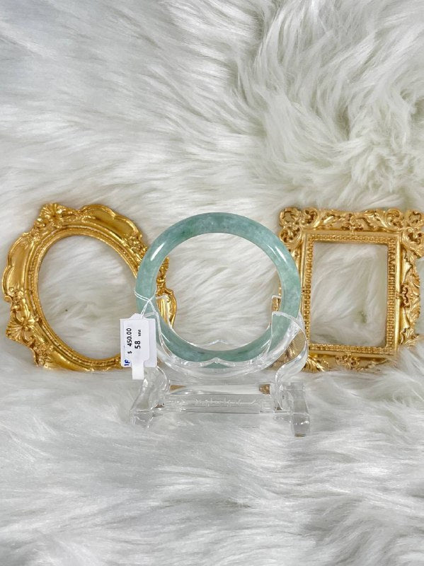 Grade A Natural Jade Bangle with certificate #36943