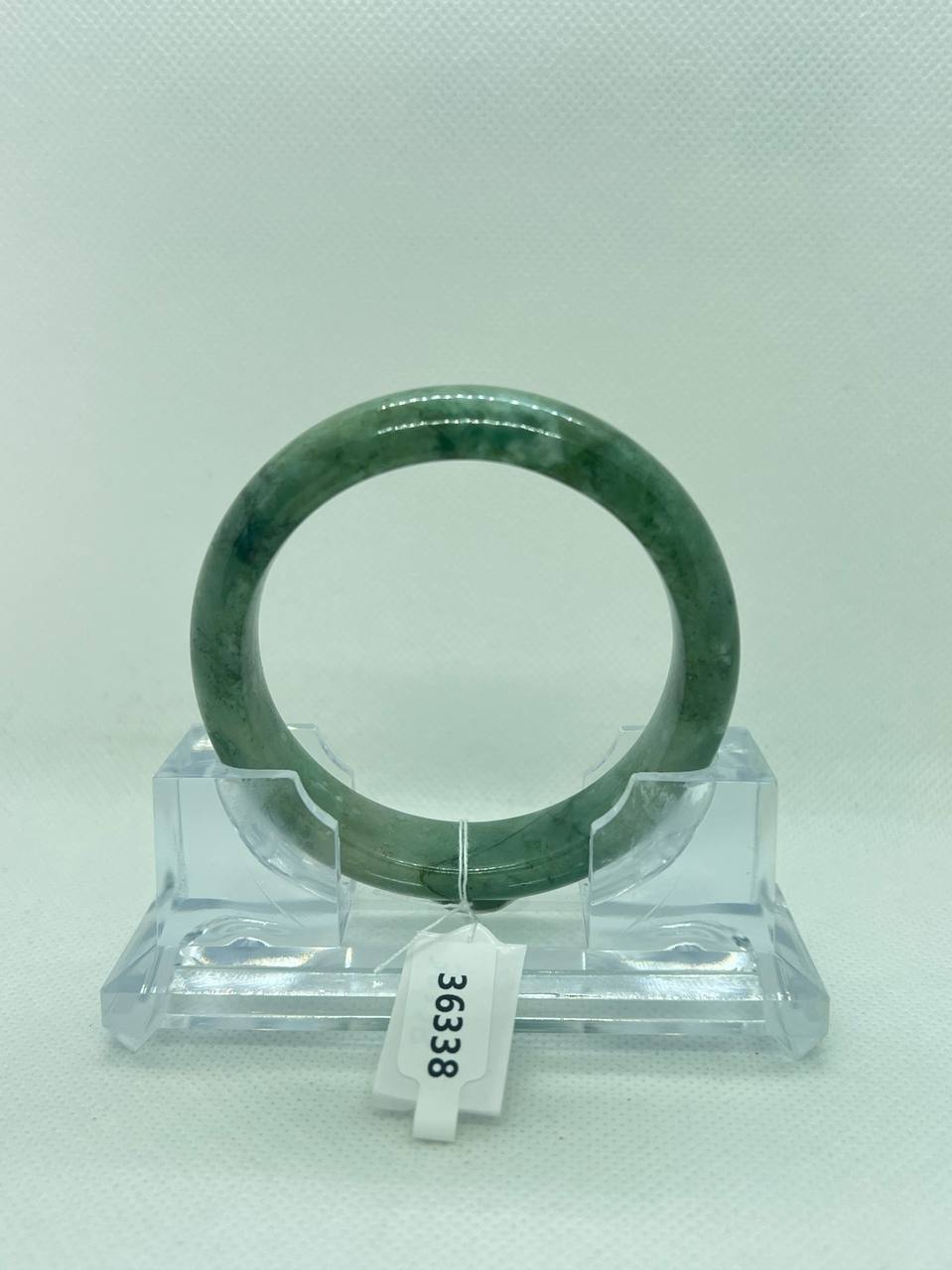 Grade A Natural Jade Bangle with certificate #36338