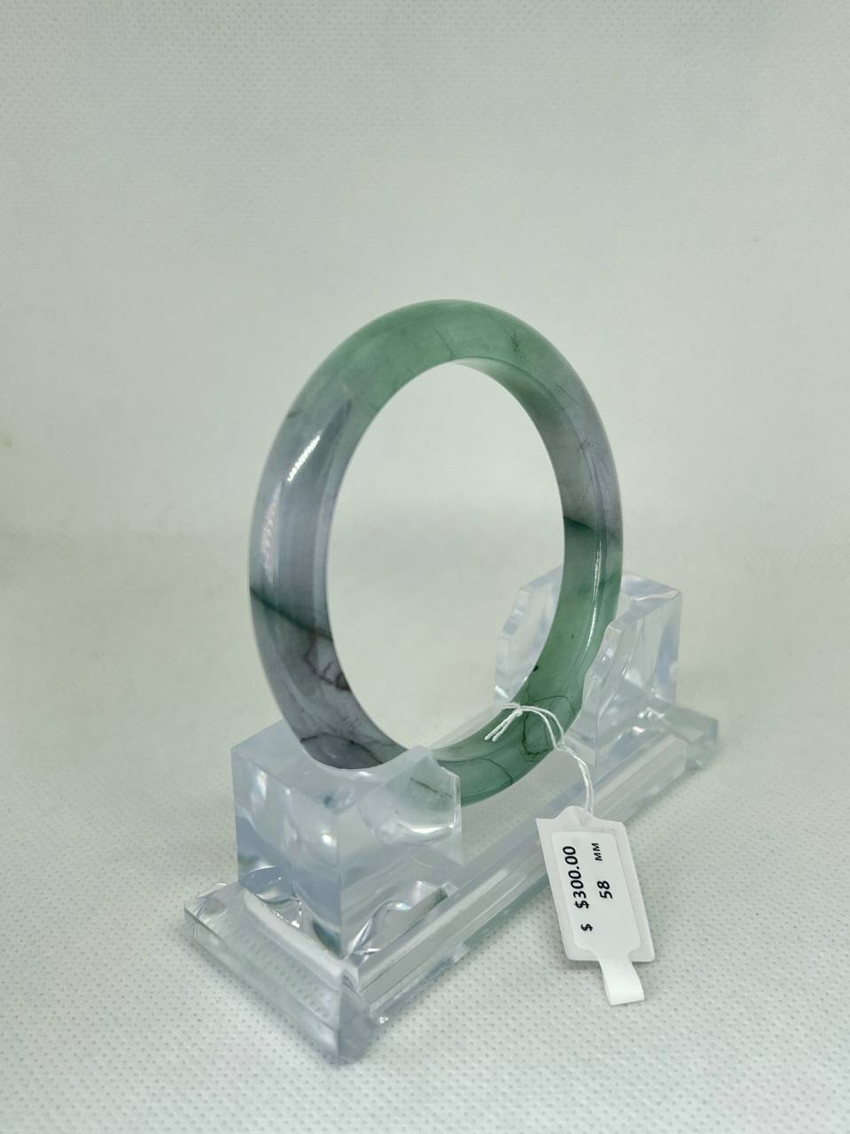 Grade A Natural Jade Bangle with certificate #36992