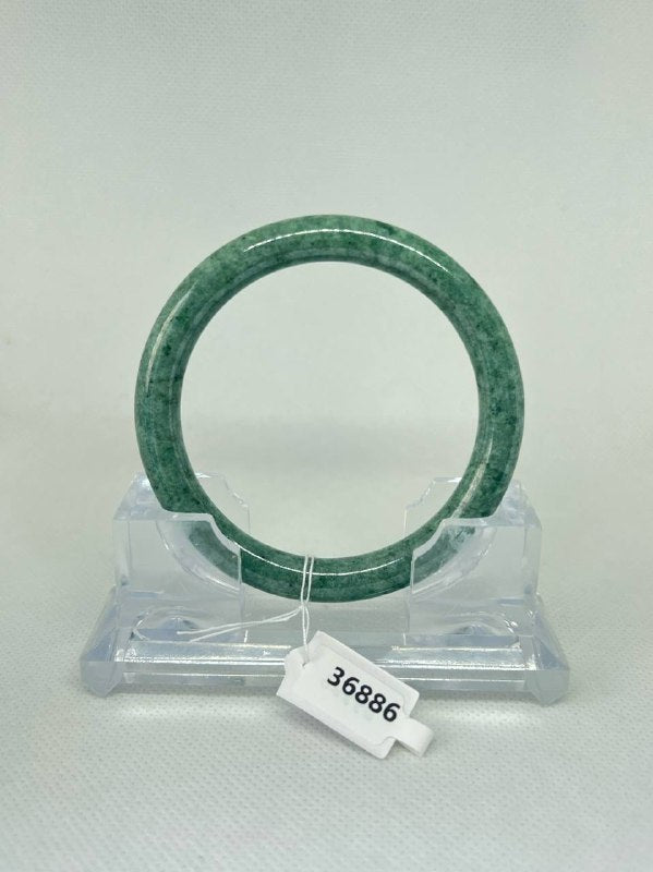 Grade A Natural Jade Bangle with certificate #36886