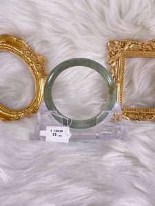 Grade A Natural Jade Bangle with certificate #36800