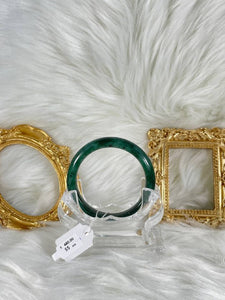 Grade A Natural Jade Bangle with certificate #36599