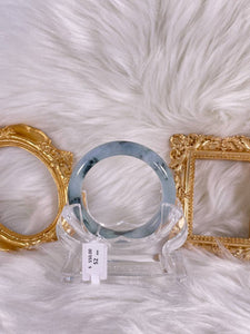 Grade A Natural Jade Bangle with certificate #36545