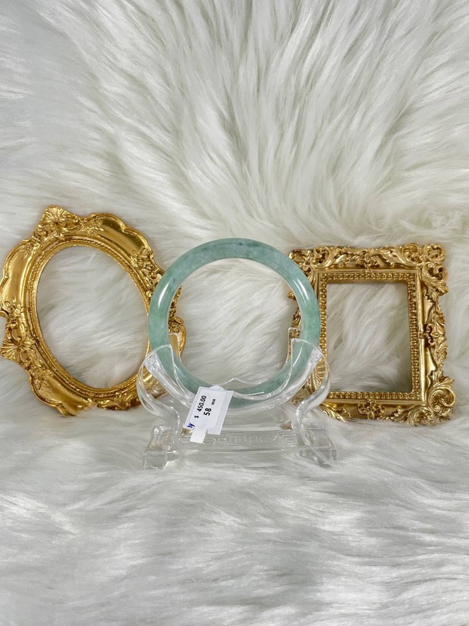 Grade A Natural Jade Bangle with certificate #36946