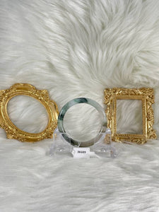 Grade A Natural Jade Bangle with certificate #36589