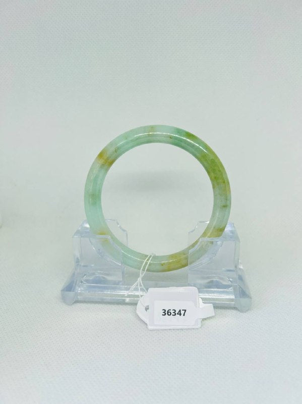 Grade A Natural Jade Bangle with certificate #36347