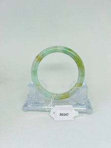 Grade A Natural Jade Bangle with certificate #36347