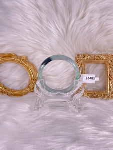 Grade A Natural Jade Bangle with certificate #36483
